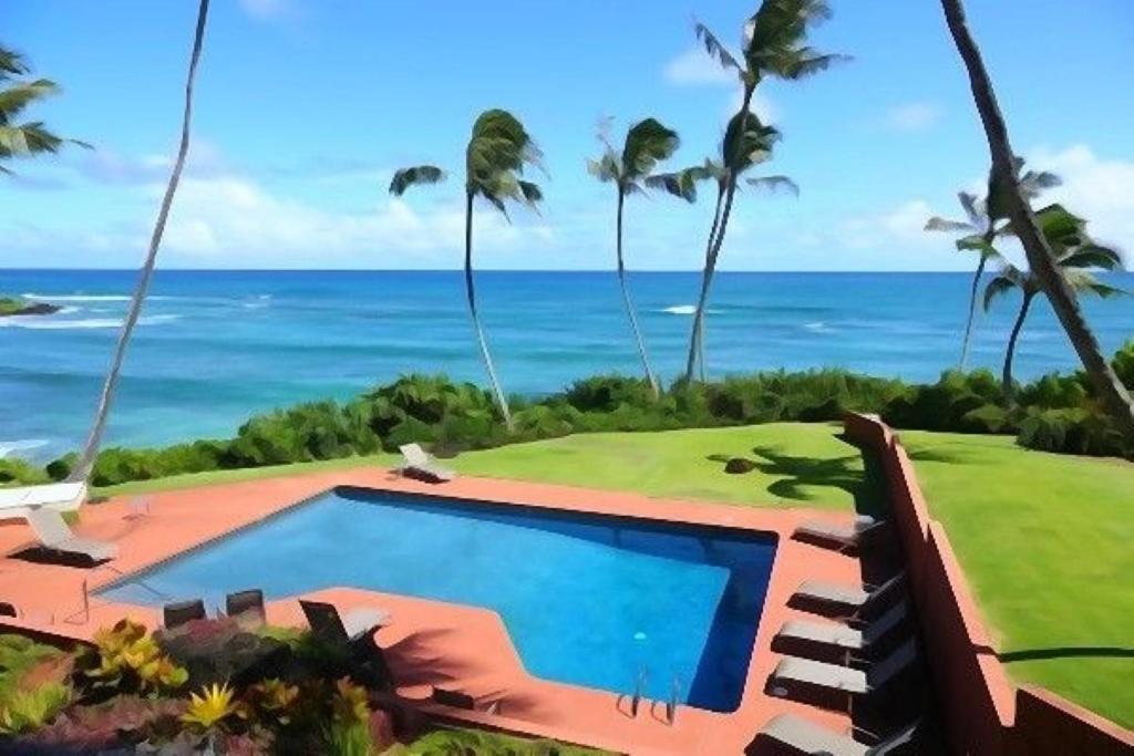 Luxury 2-Story Oceanfront Condo W/ Views & Pool Wailua  Kültér fotó